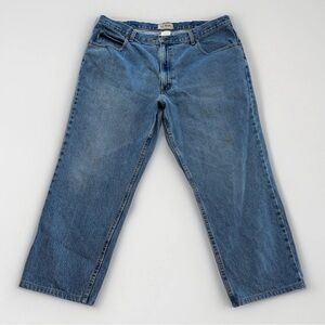 VTG L.L Bean Straight Leg Jeans 38x28-Barn‎ Chore-Country-Classic Fit-Preppy-EUC